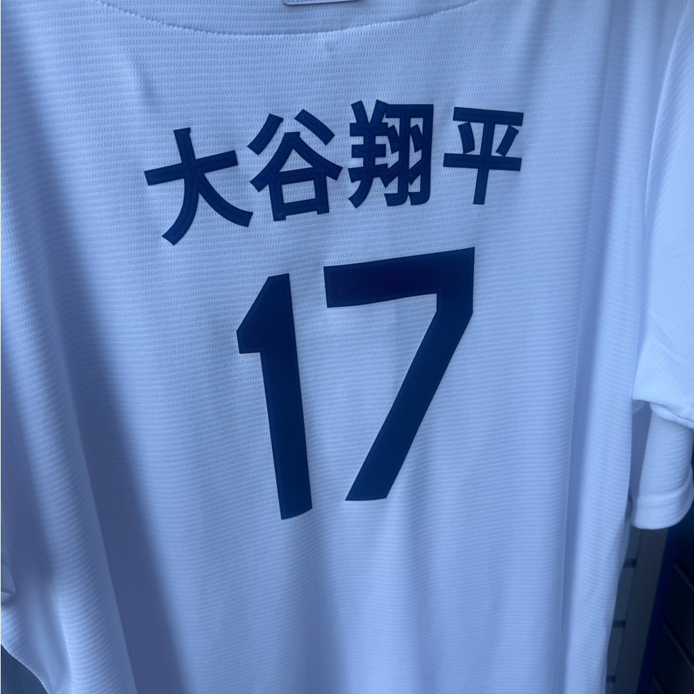 Nike White and Blue Women's Jersey